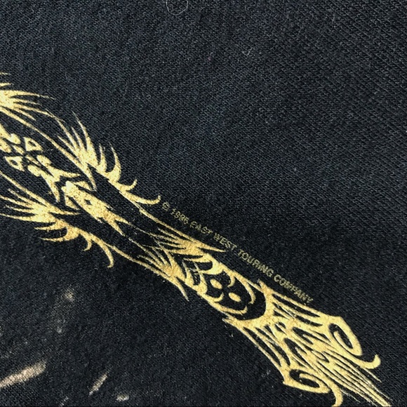 Vintage 1996 Bob Dylan Concert Tour Shirt Tee Black All Sport Size Large - Picture 5 of 8